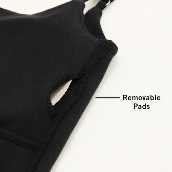 Abercrombie Bra-Free Essential 90s Rib Mini Dress in Red - Picture 6 of 6